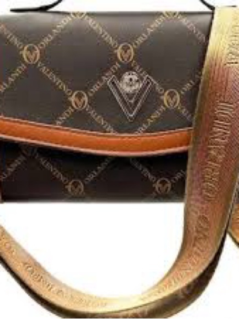 Valentino Orlandi Brown & Tan Logo Crossbody BagIt's not original, but it's nice - Picture 2 of 3
